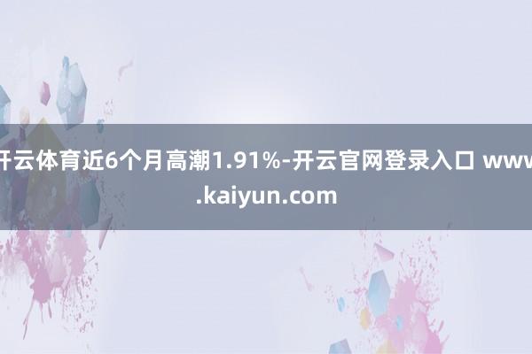 开云体育近6个月高潮1.91%-开云官网登录入口 www.kaiyun.com